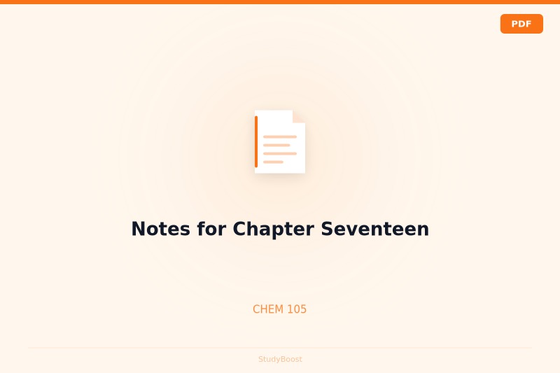 Notes for Chapter Seventeen