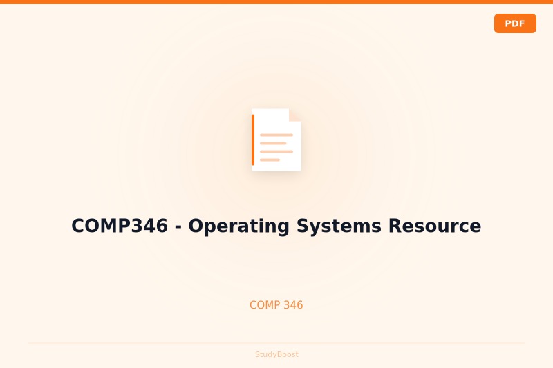 COMP346 - Operating Systems Resource