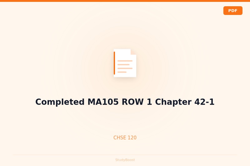 Completed MA105 ROW 1 Chapter 42-1