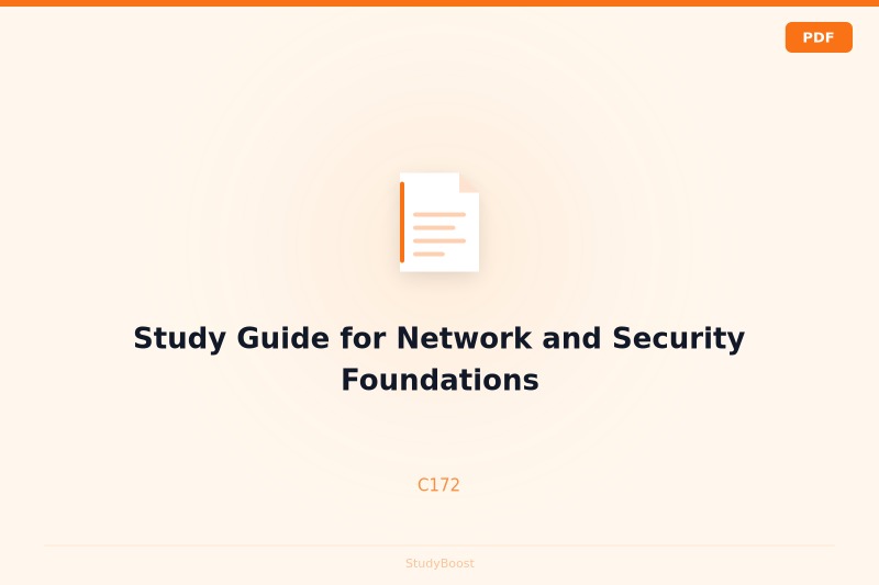 Study Guide for Network and Security Foundations