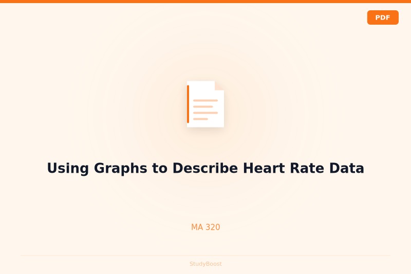 Using Graphs to Describe Heart Rate Data