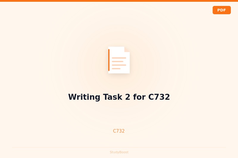 Writing Task 2 for C732