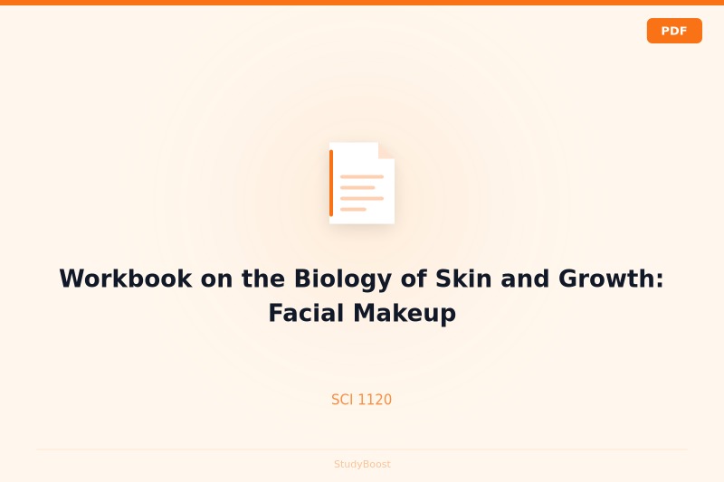 Workbook on the Biology of Skin and Growth: Facial Makeup