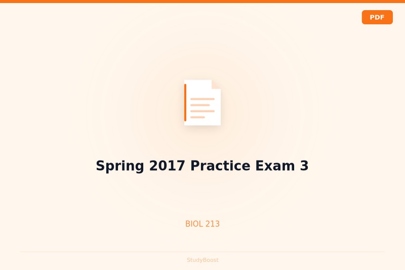 Spring 2017 Practice Exam 3