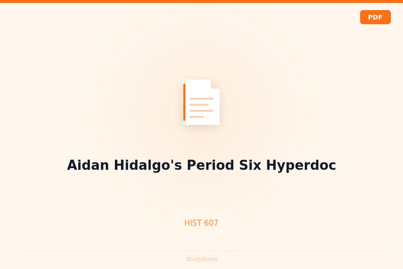 Aidan Hidalgo's Period Six Hyperdoc