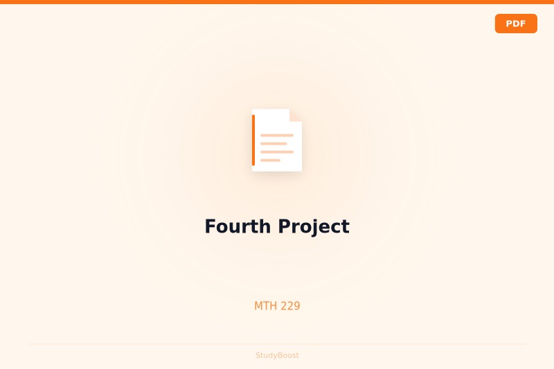 Fourth Project