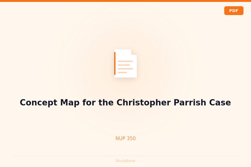 Concept Map for the Christopher Parrish Case