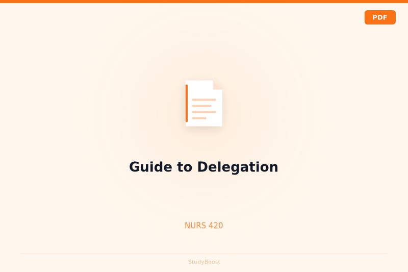 Guide to Delegation