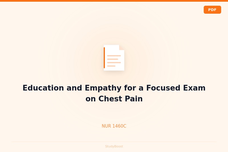Education and Empathy for a Focused Exam on Chest Pain