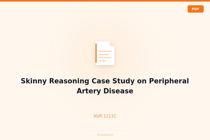 Skinny Reasoning Case Study on Peripheral Artery Disease