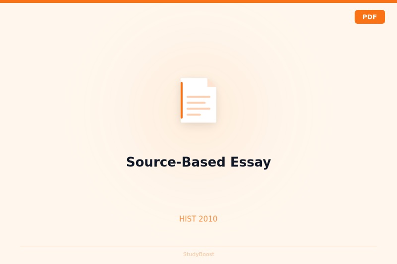 Source-Based Essay