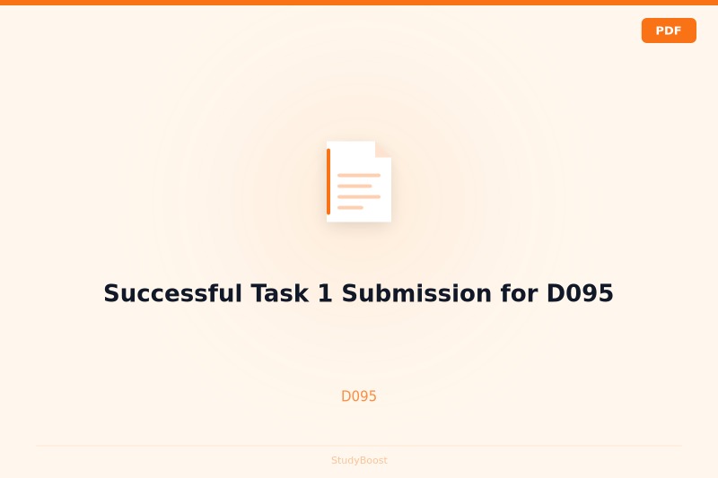 Successful Task 1 Submission for D095