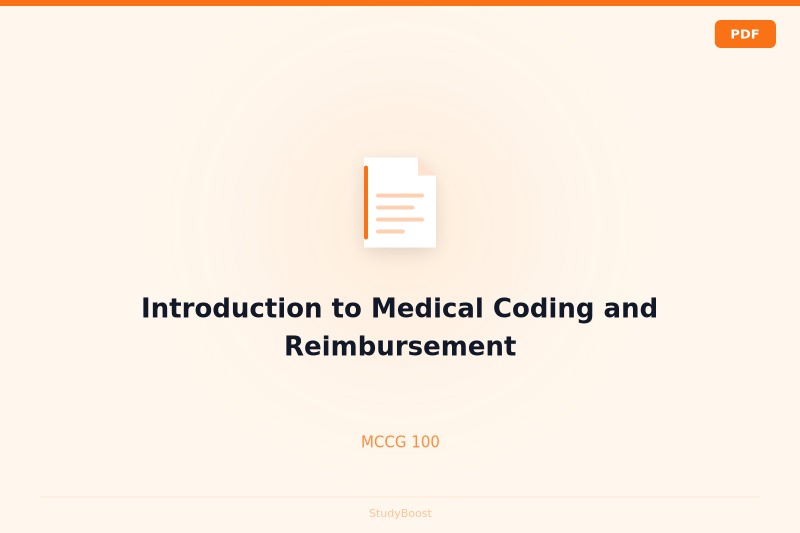Introduction to Medical Coding and Reimbursement