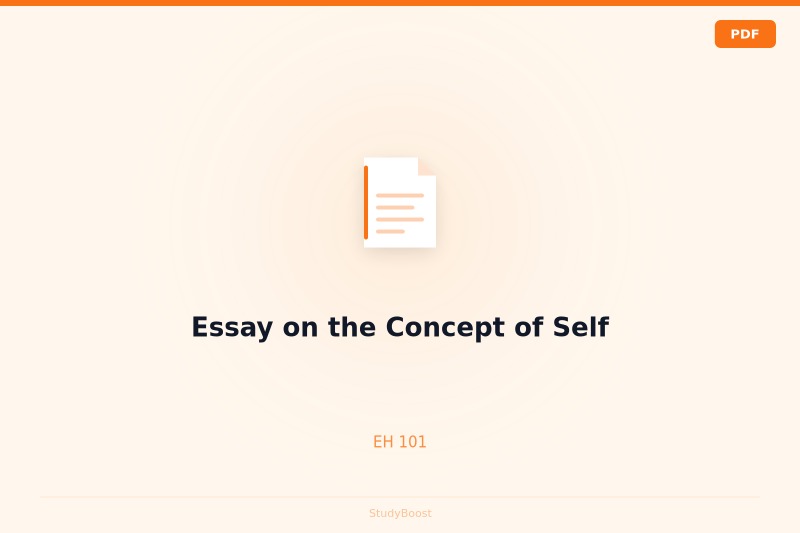 Essay on the Concept of Self