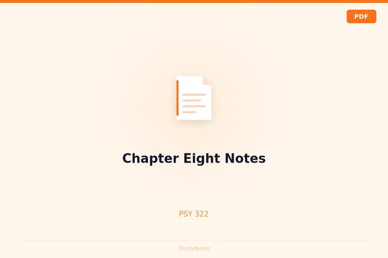 Chapter Eight Notes