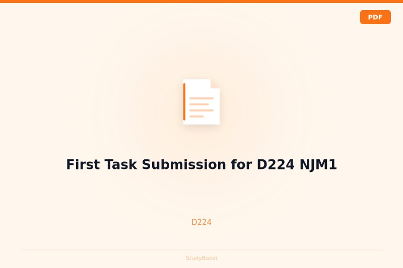 First Task Submission for D224 NJM1
