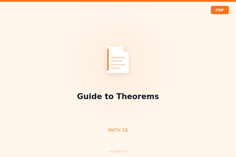 Guide to Theorems