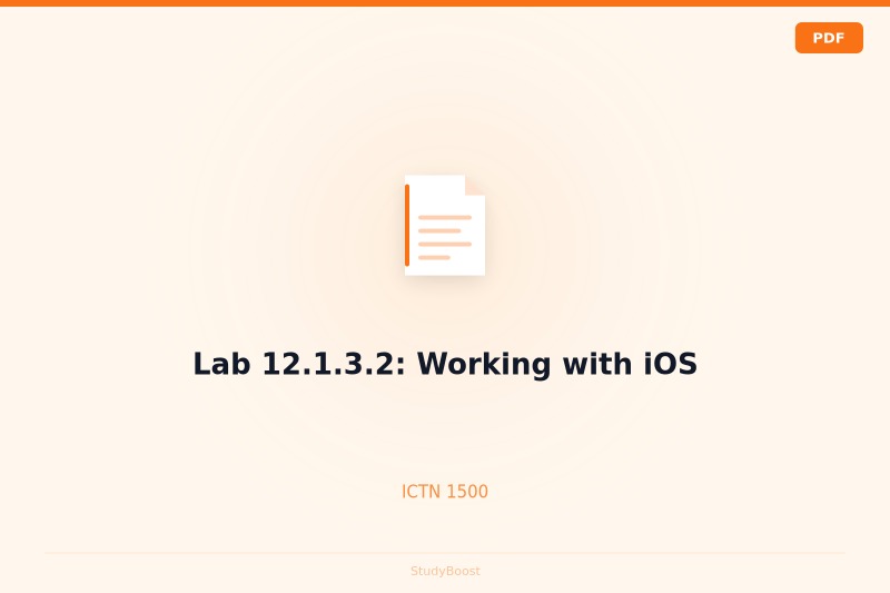 Lab 12.1.3.2: Working with iOS