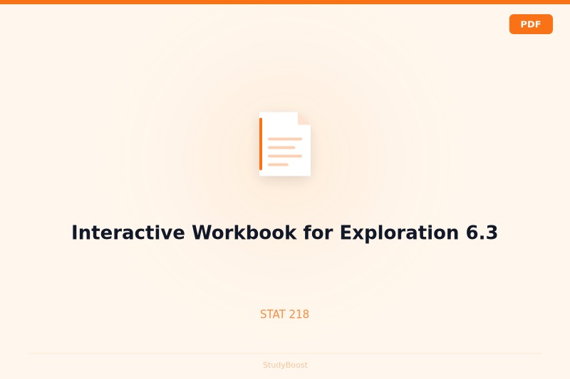 Interactive Workbook for Exploration 6.3