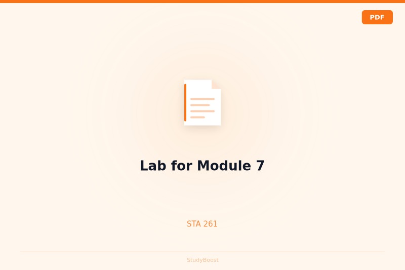 Lab for Module 7