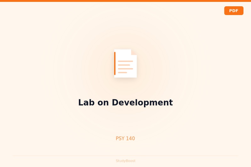 Lab on Development