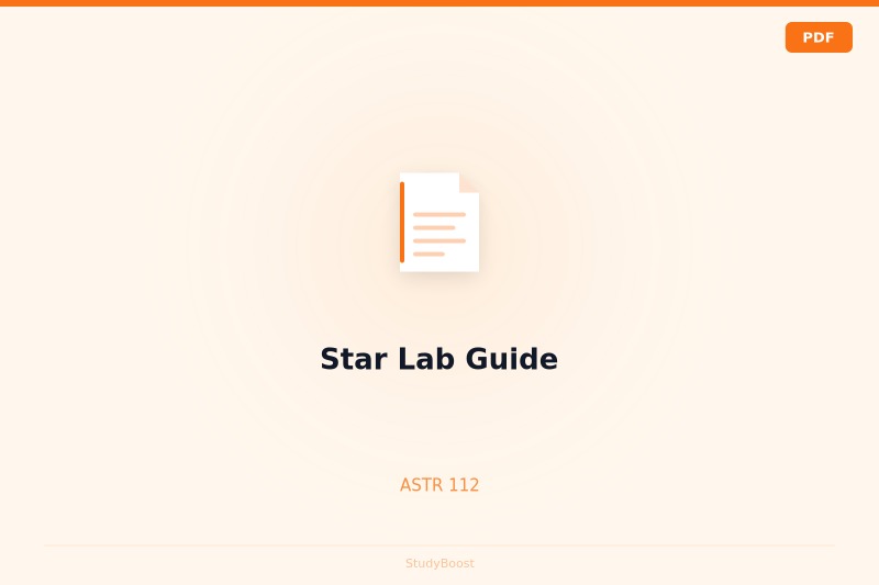 Star Lab Guide