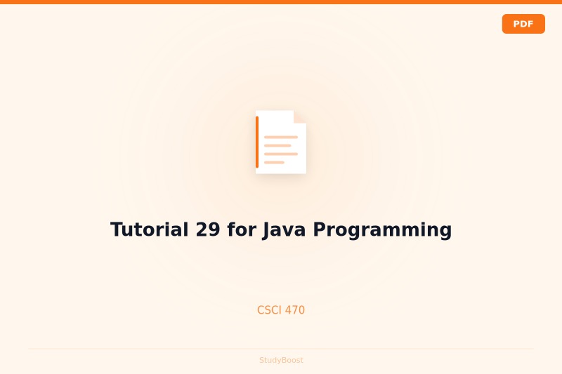 Tutorial 29 for Java Programming