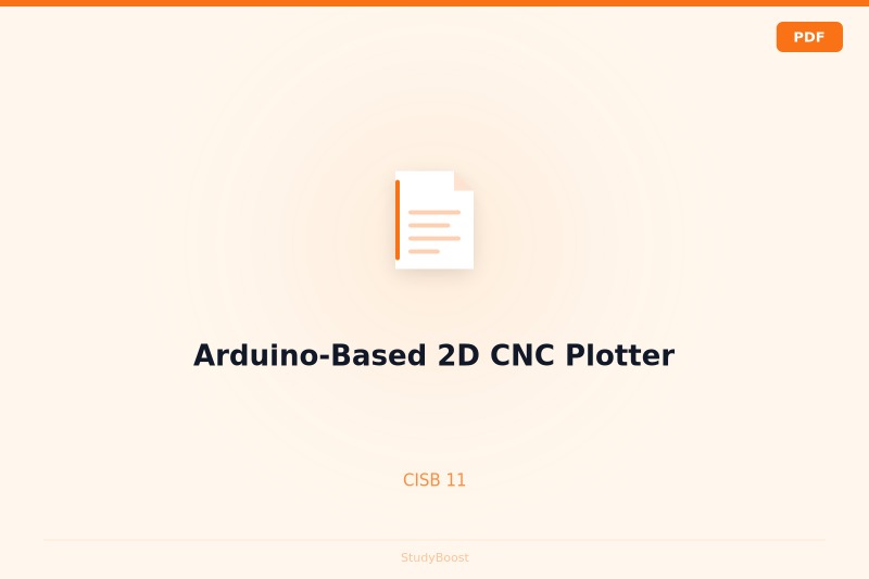 Arduino-Based 2D CNC Plotter
