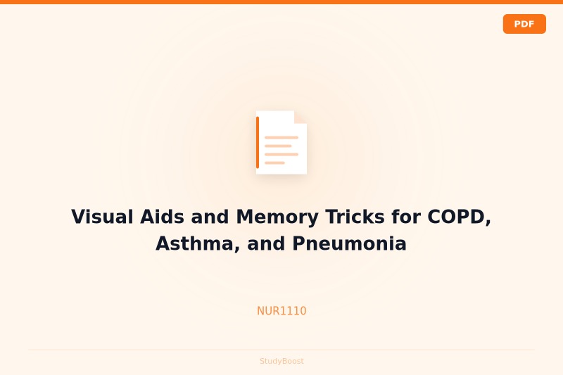 Visual Aids and Memory Tricks for COPD, Asthma, and Pneumonia