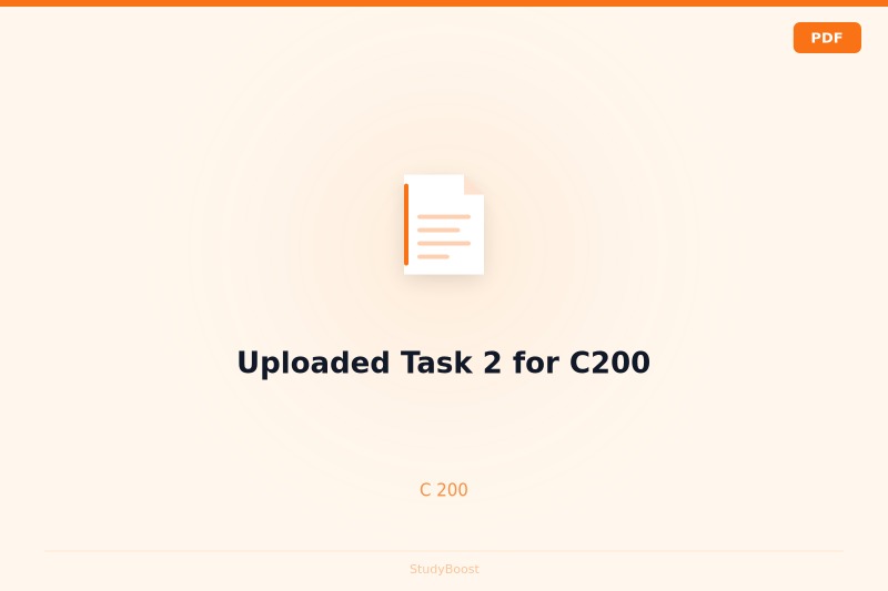 Uploaded Task 2 for C200