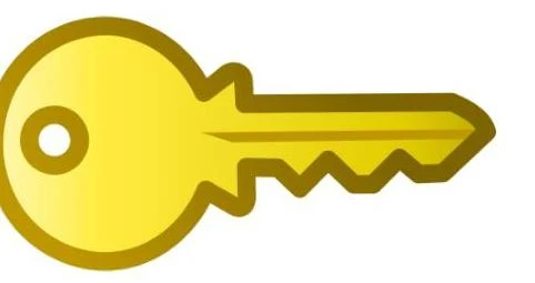 A golden key.
