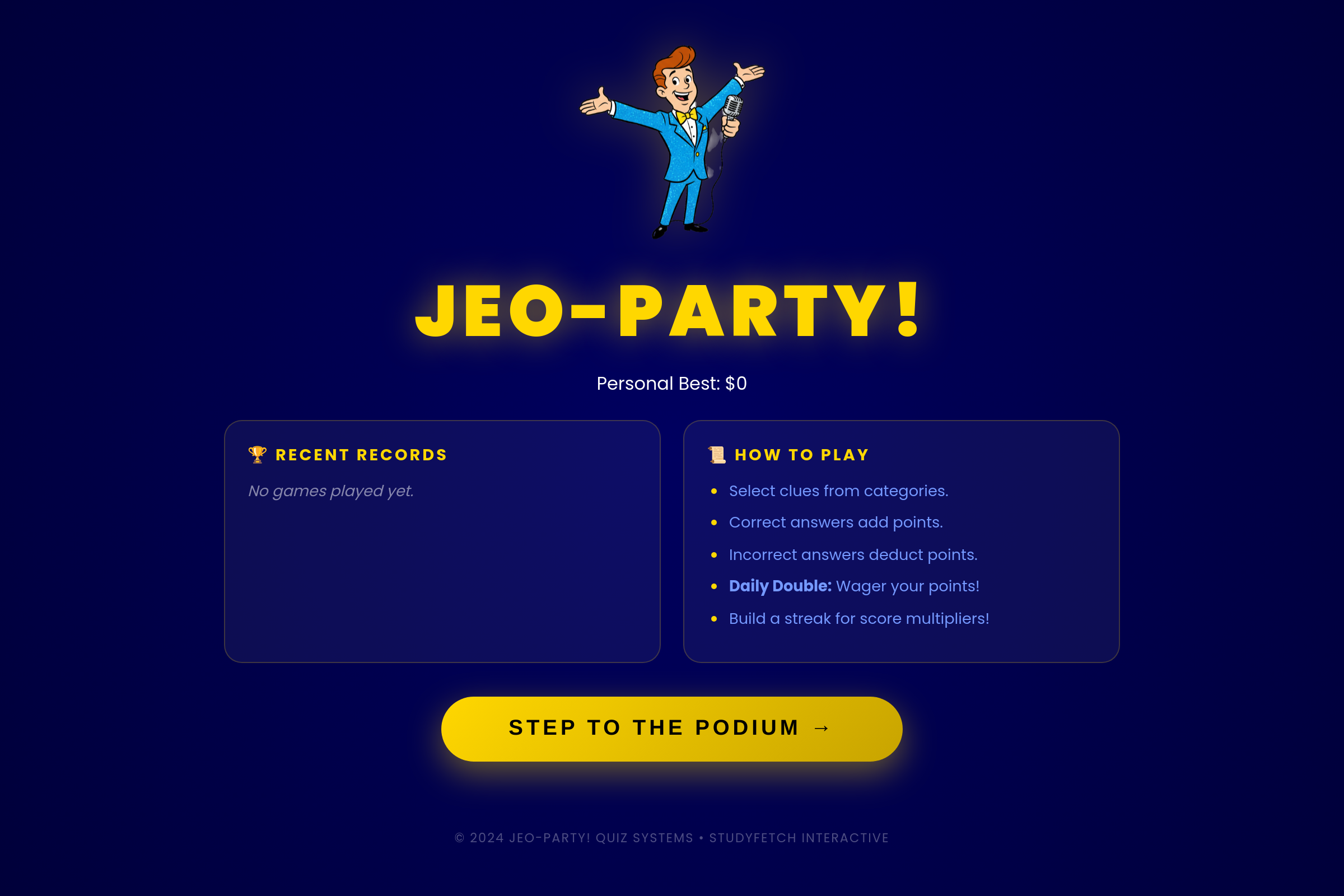 Jeo-party! (copy) mini app