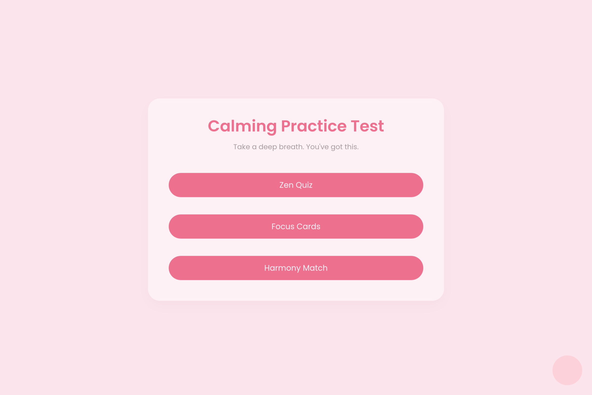 Serene Study mini app