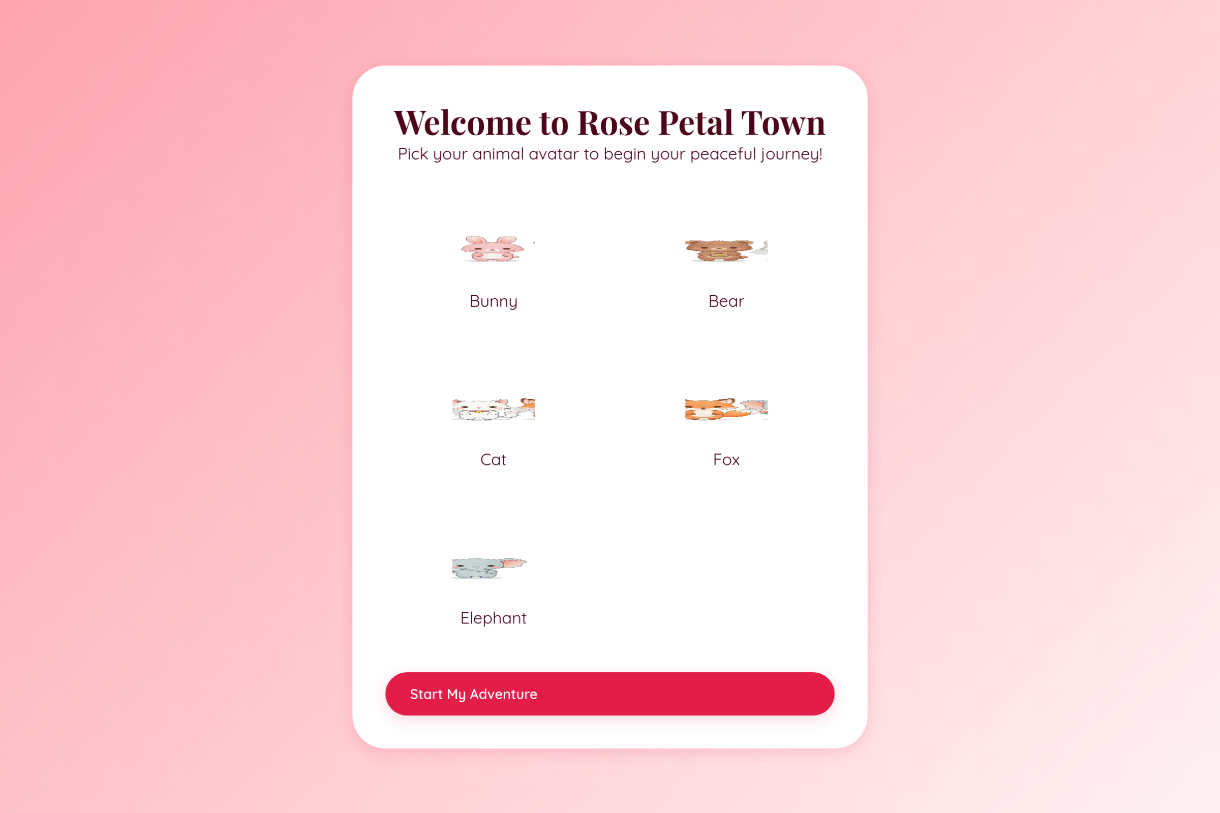 Cozy Critter Town mini app