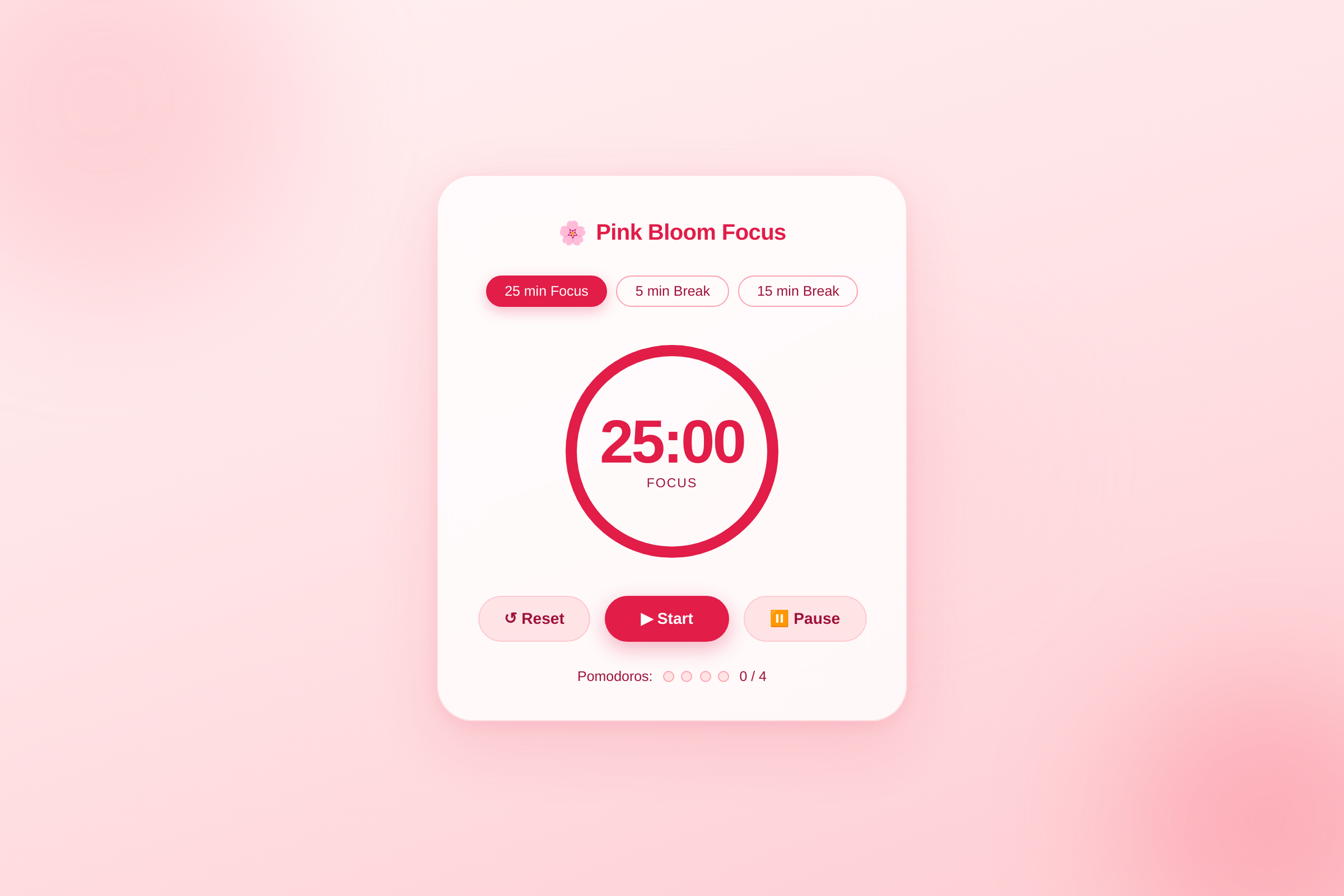 Pink Focus Bloom mini app