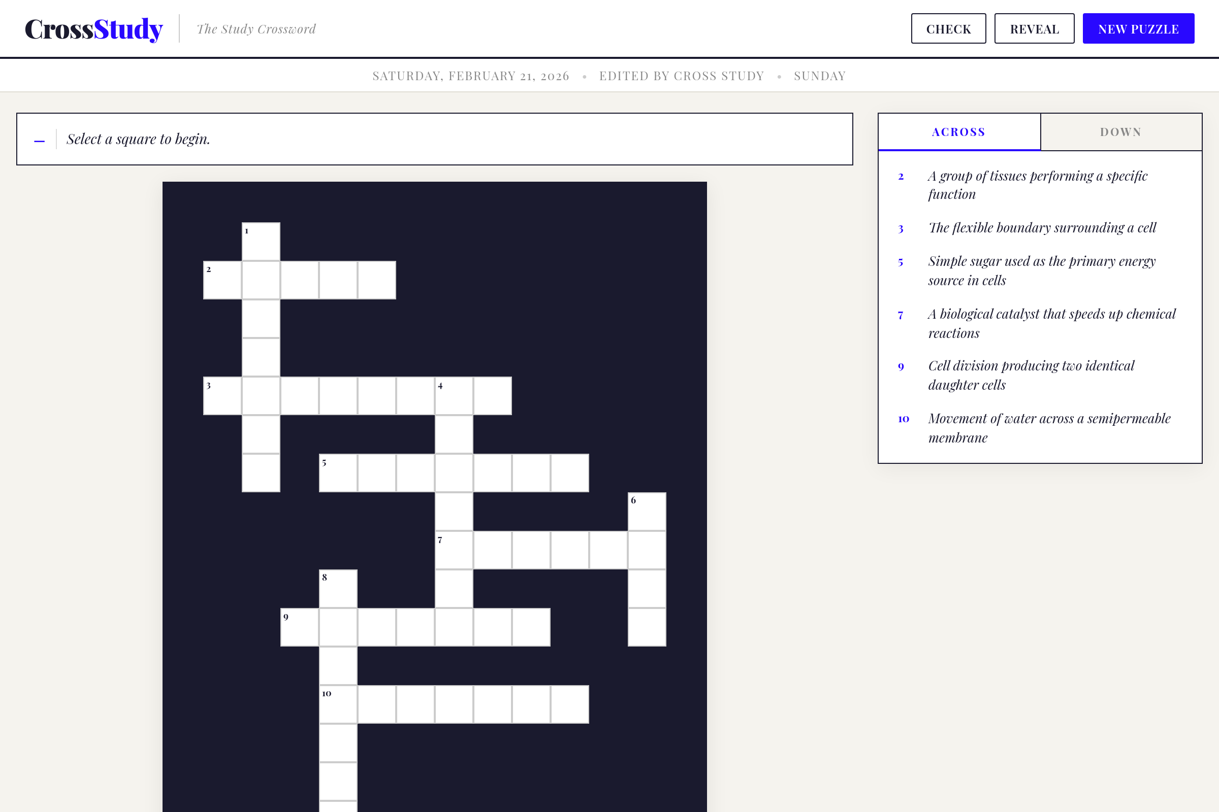 Crossword Scholar mini app