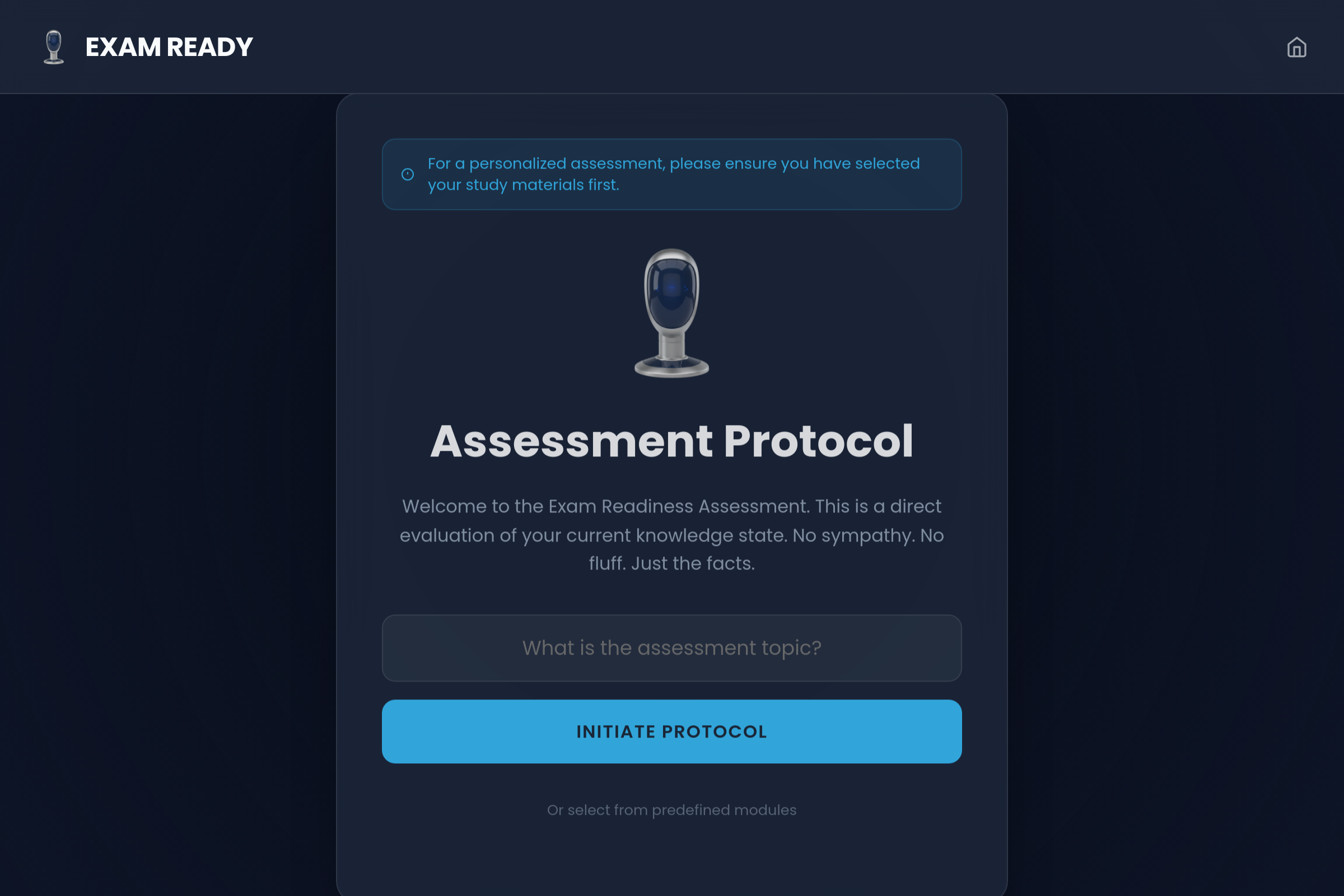 Exam Ready mini app