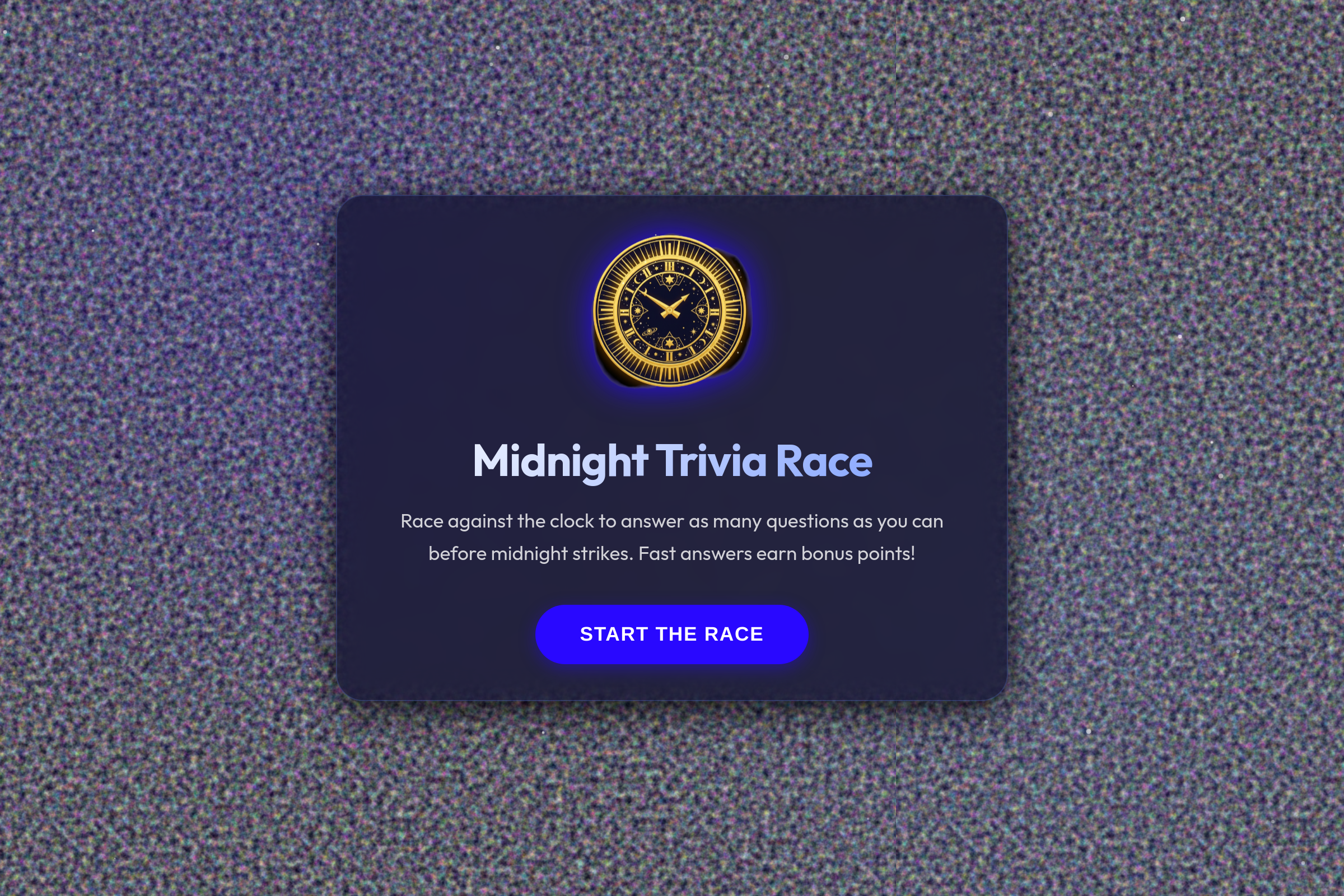 Midnight Trivia Race mini app
