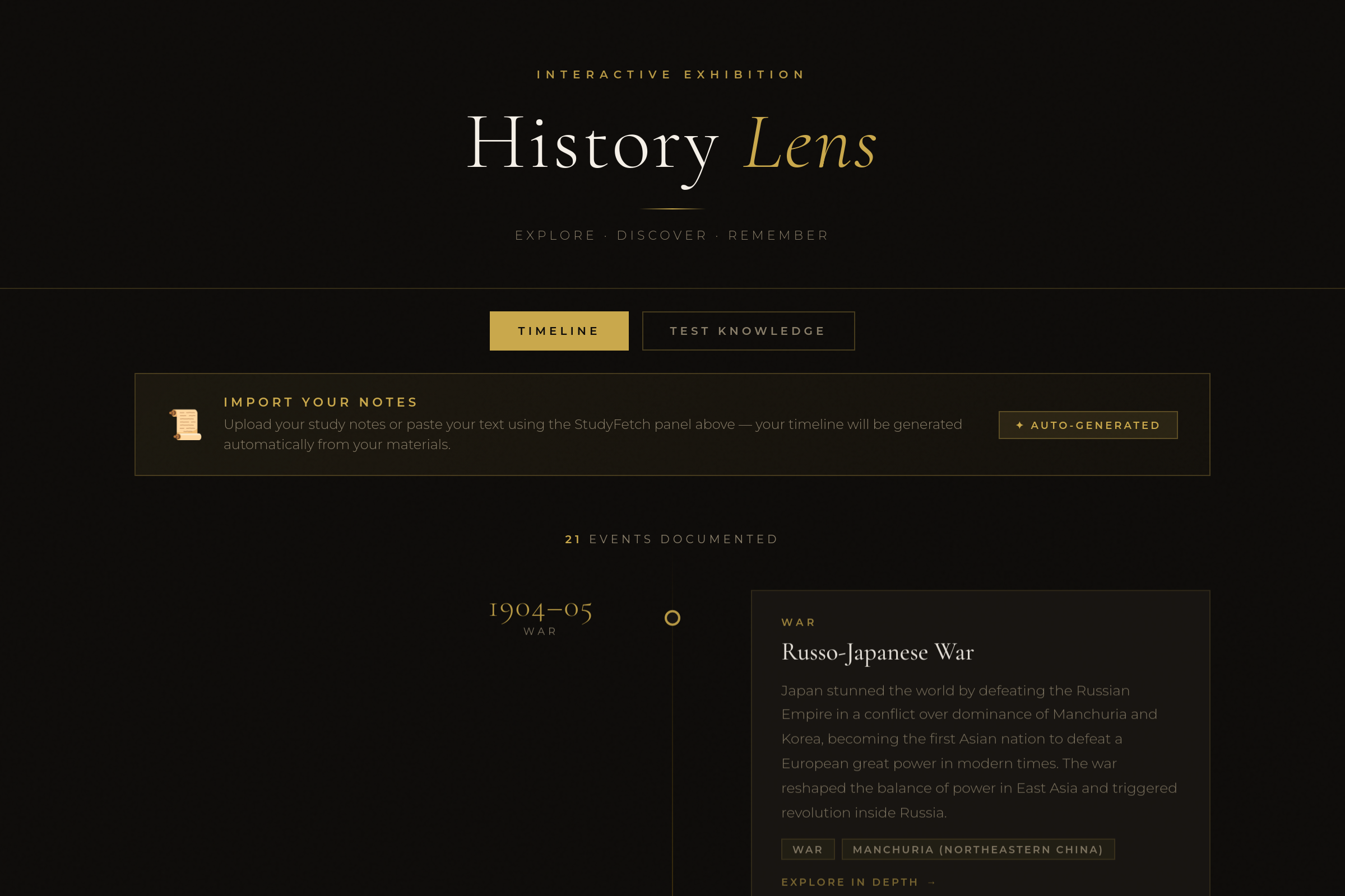 History Lens mini app