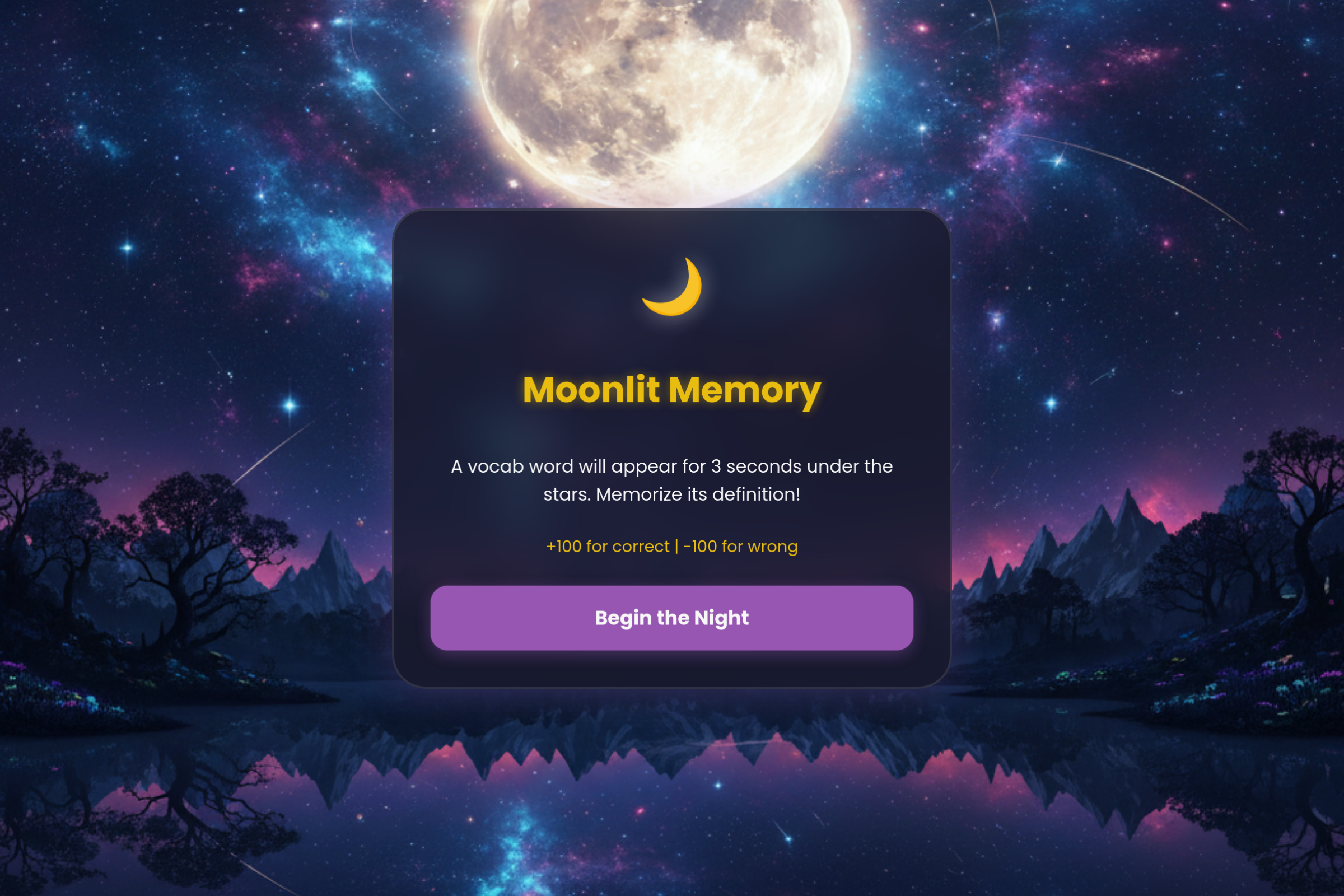 Moonlit Memory mini app