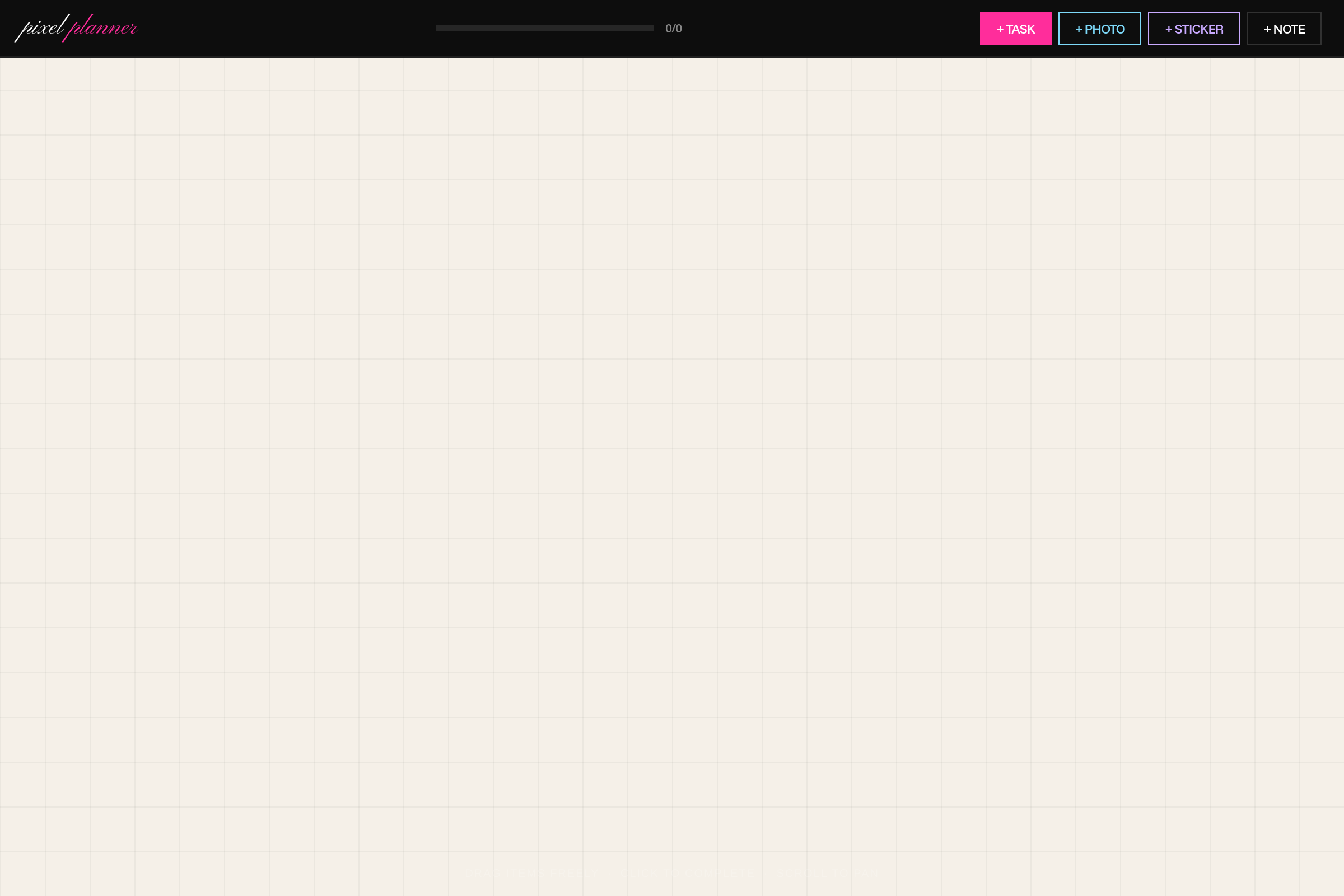 Moodboard Planner mini app