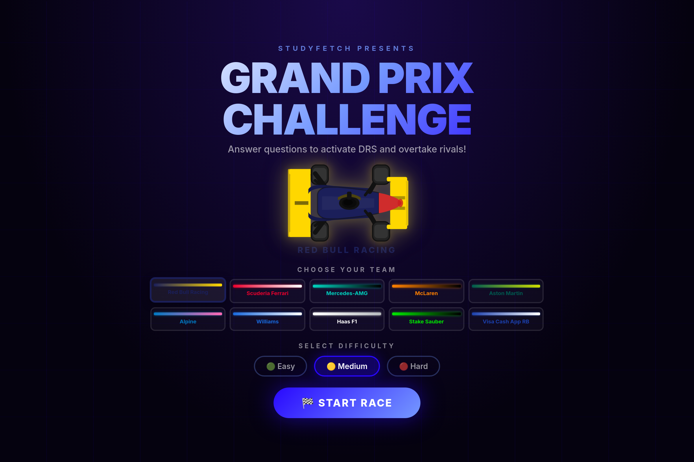 F1 STUDY RACER mini app