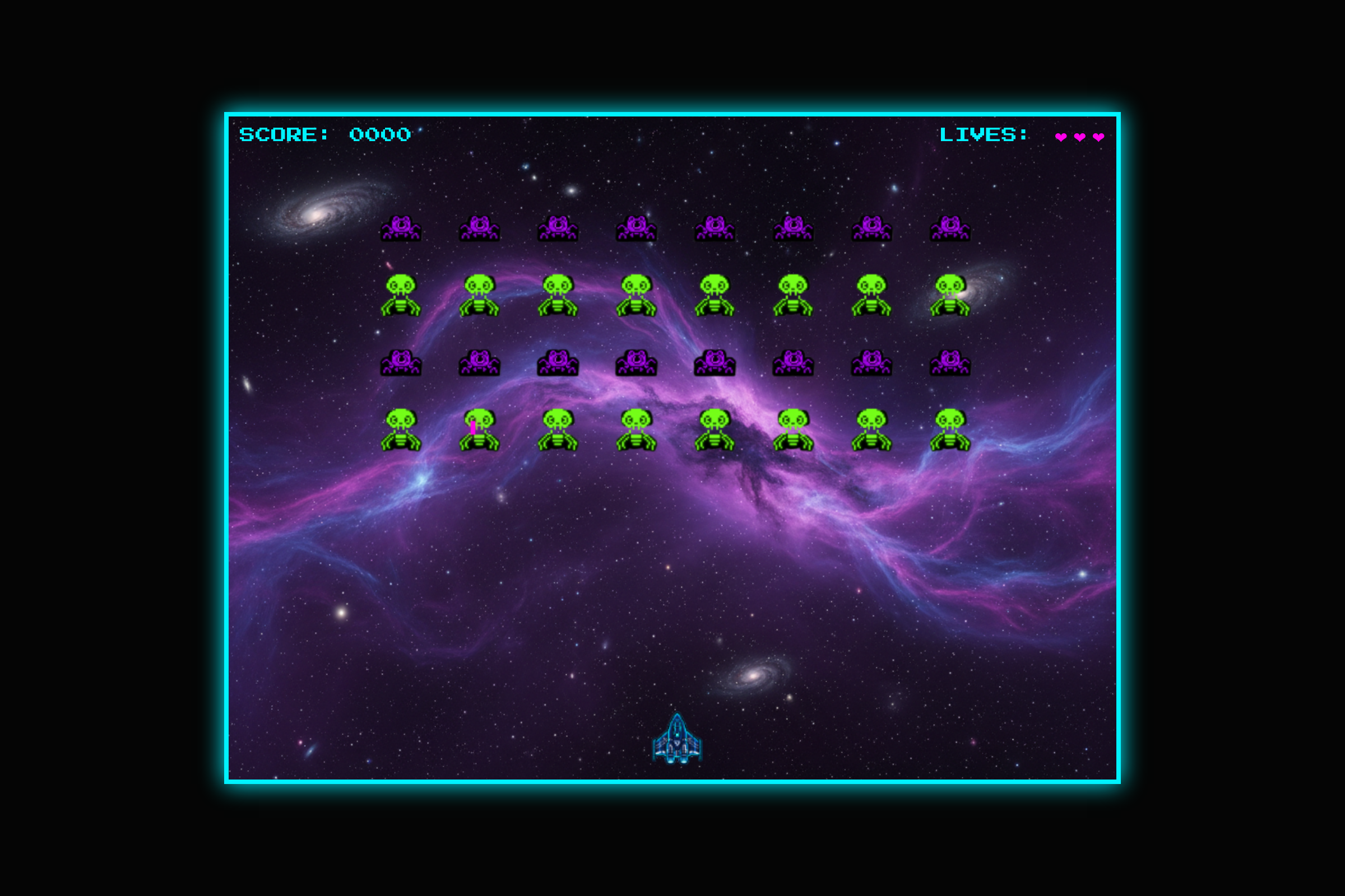 Cosmic Quiz Invaders context clues mini app