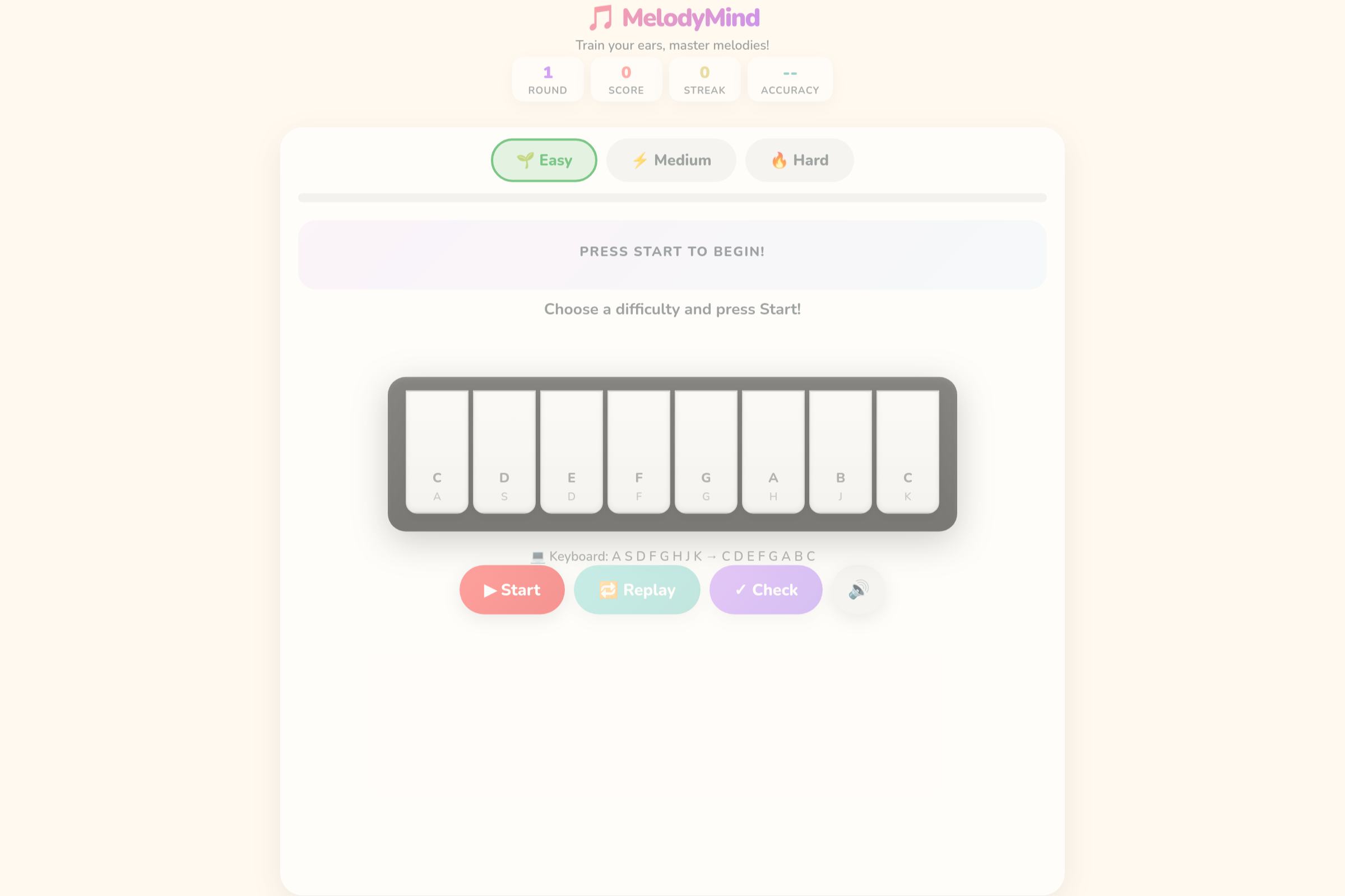 Melody Master mini app
