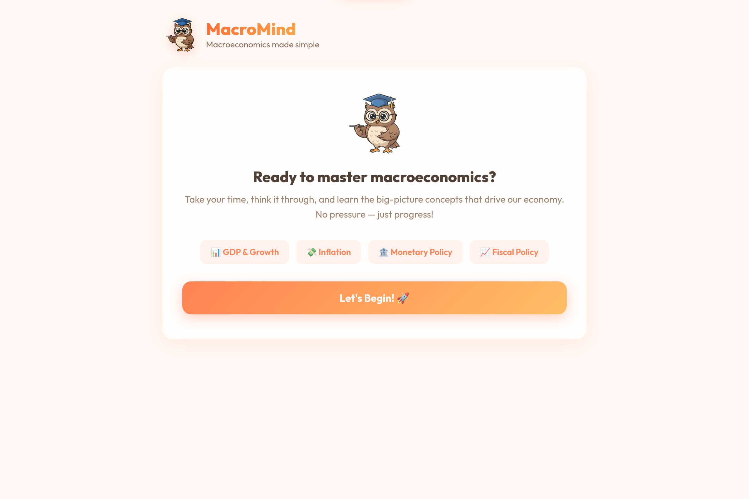 Macro Mastery mini app