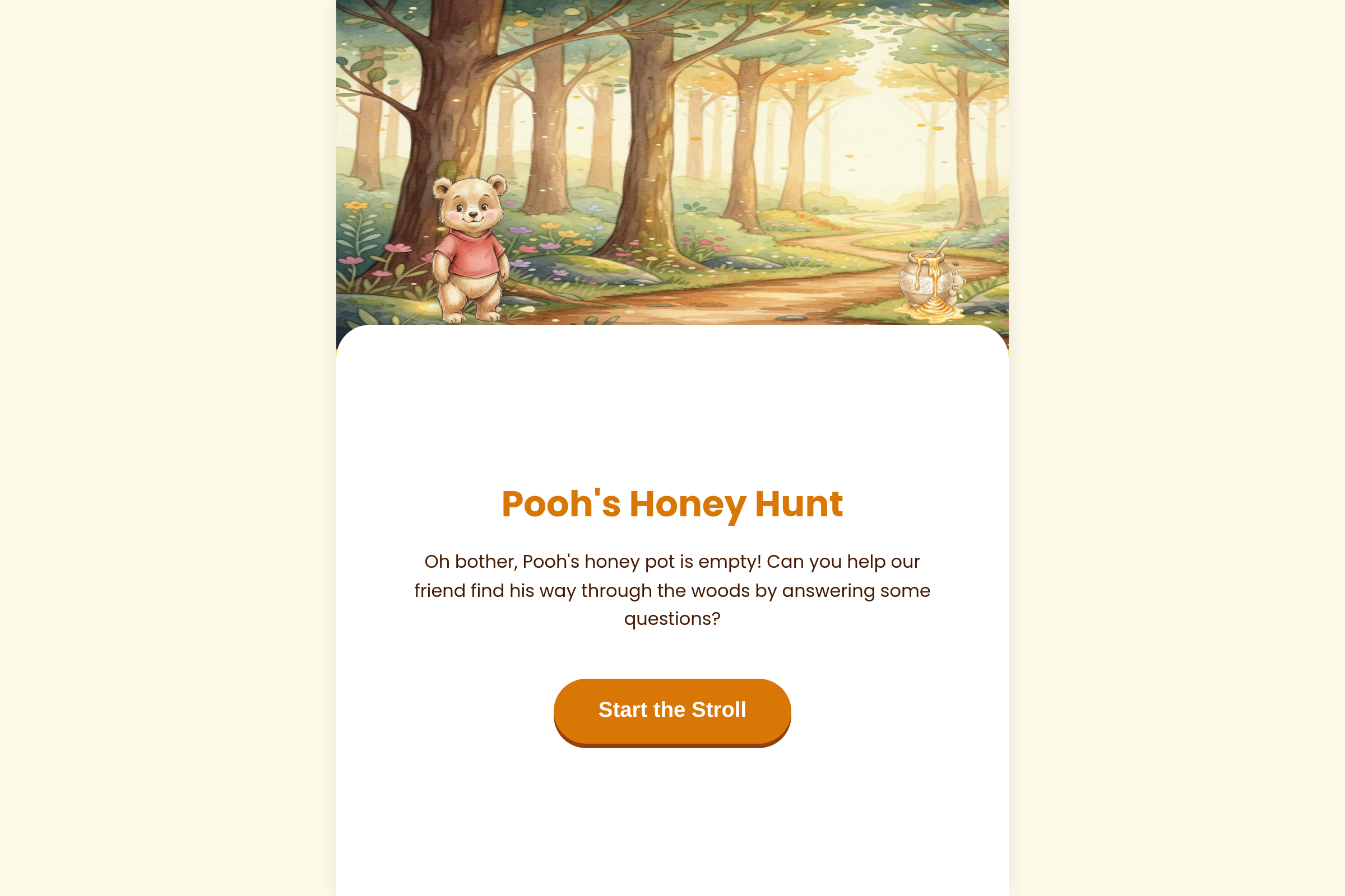 Poohs Honey Hunt mini app