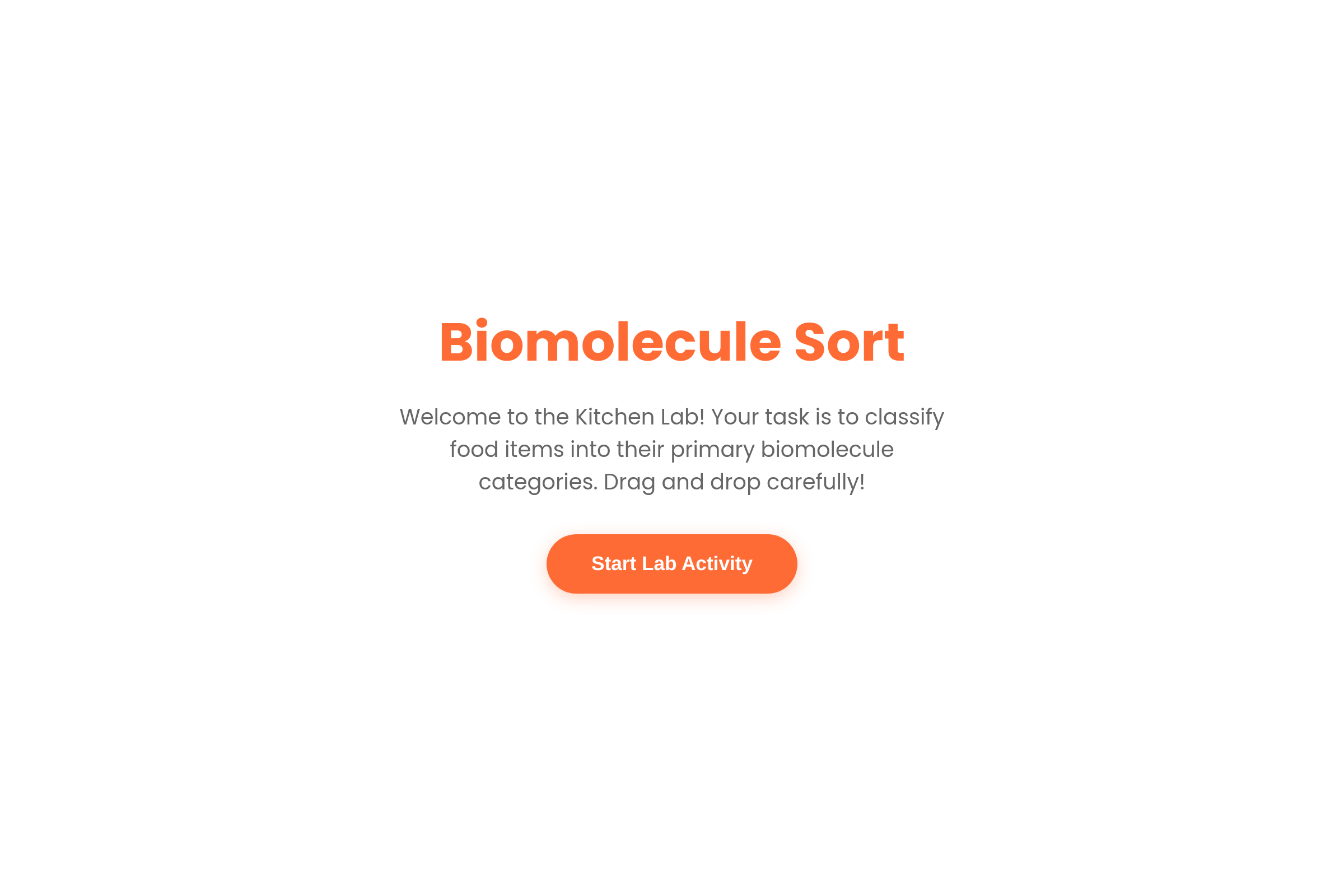 Biomolecule Kitchen mini app