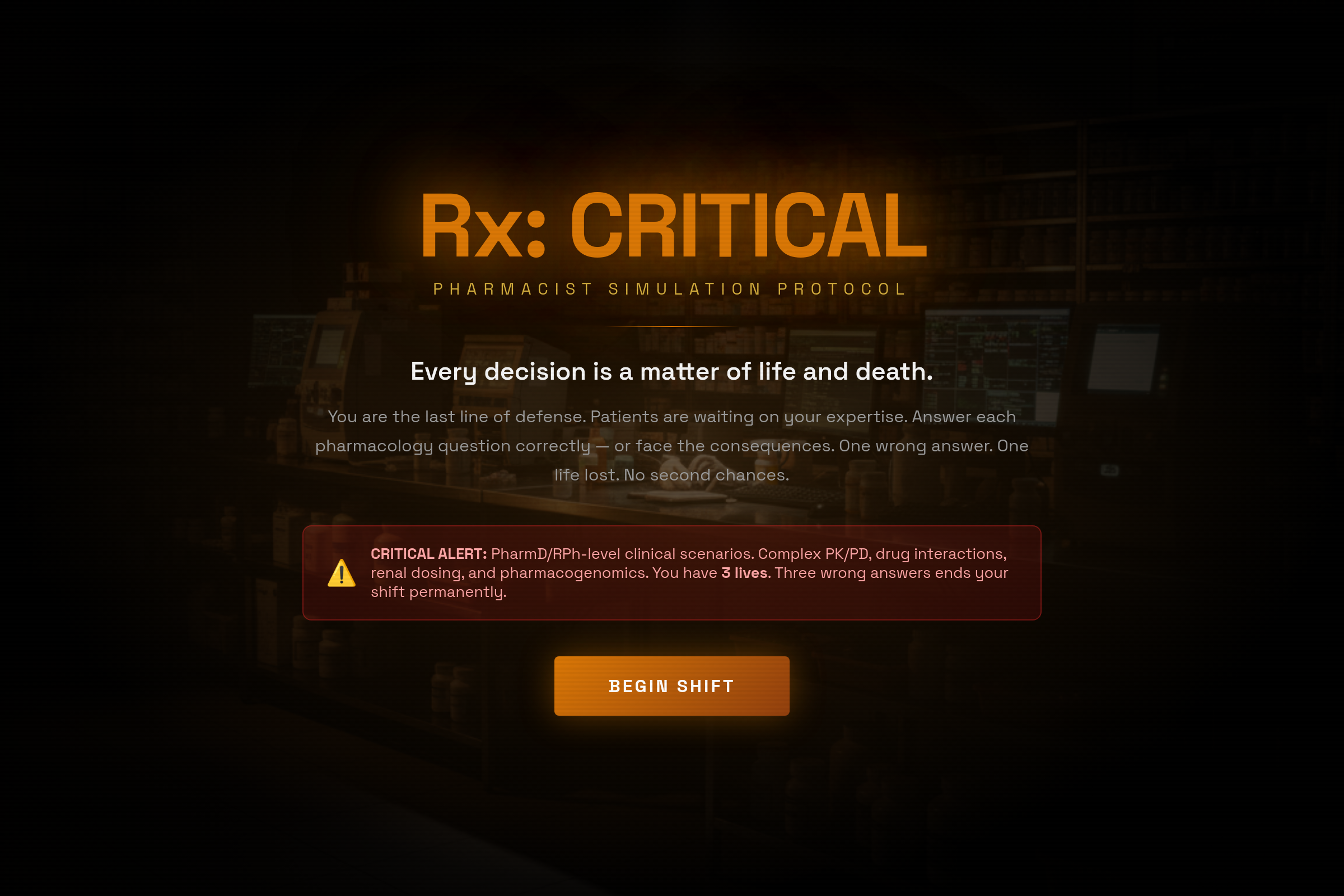 Rx Critical mini app