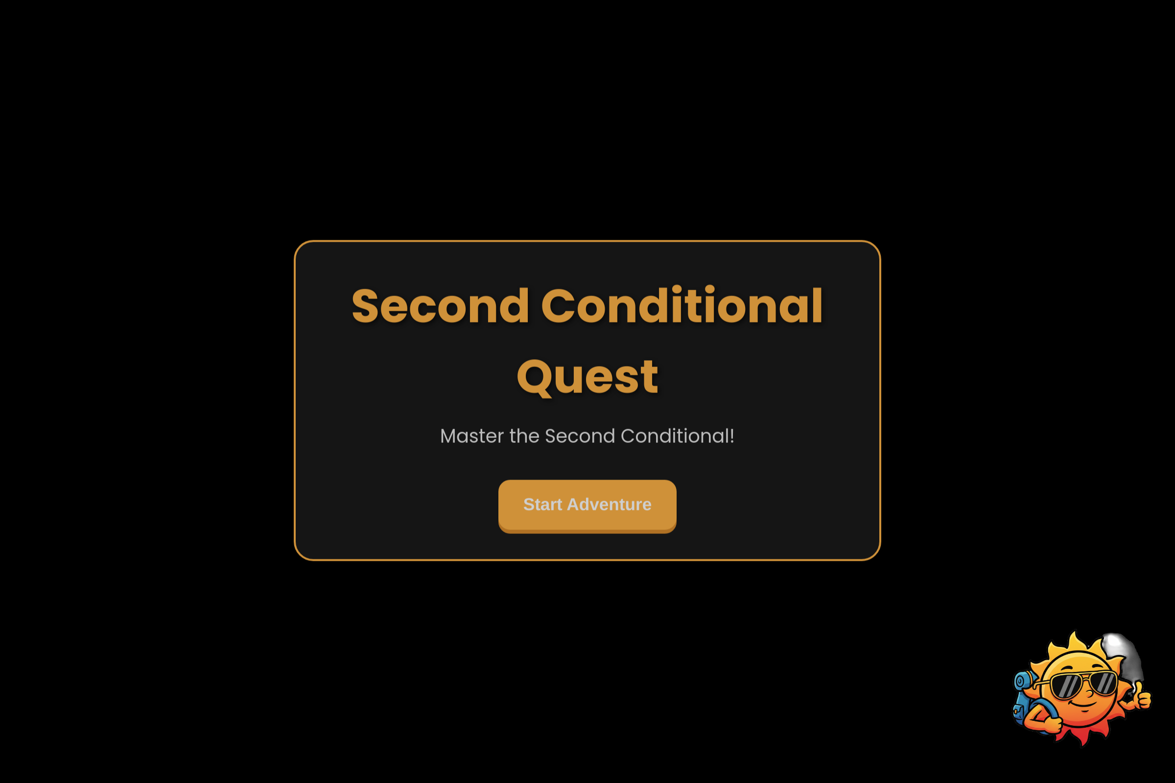 Grammar Quest - Second Conditional mini app