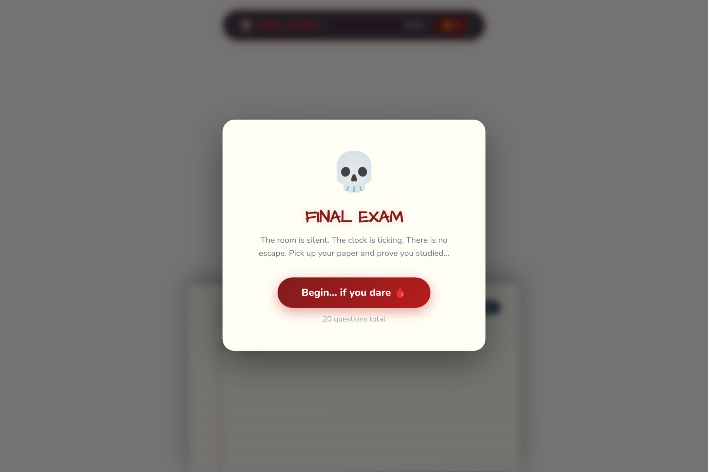 Classroom Exam Sim (copy) mini app
